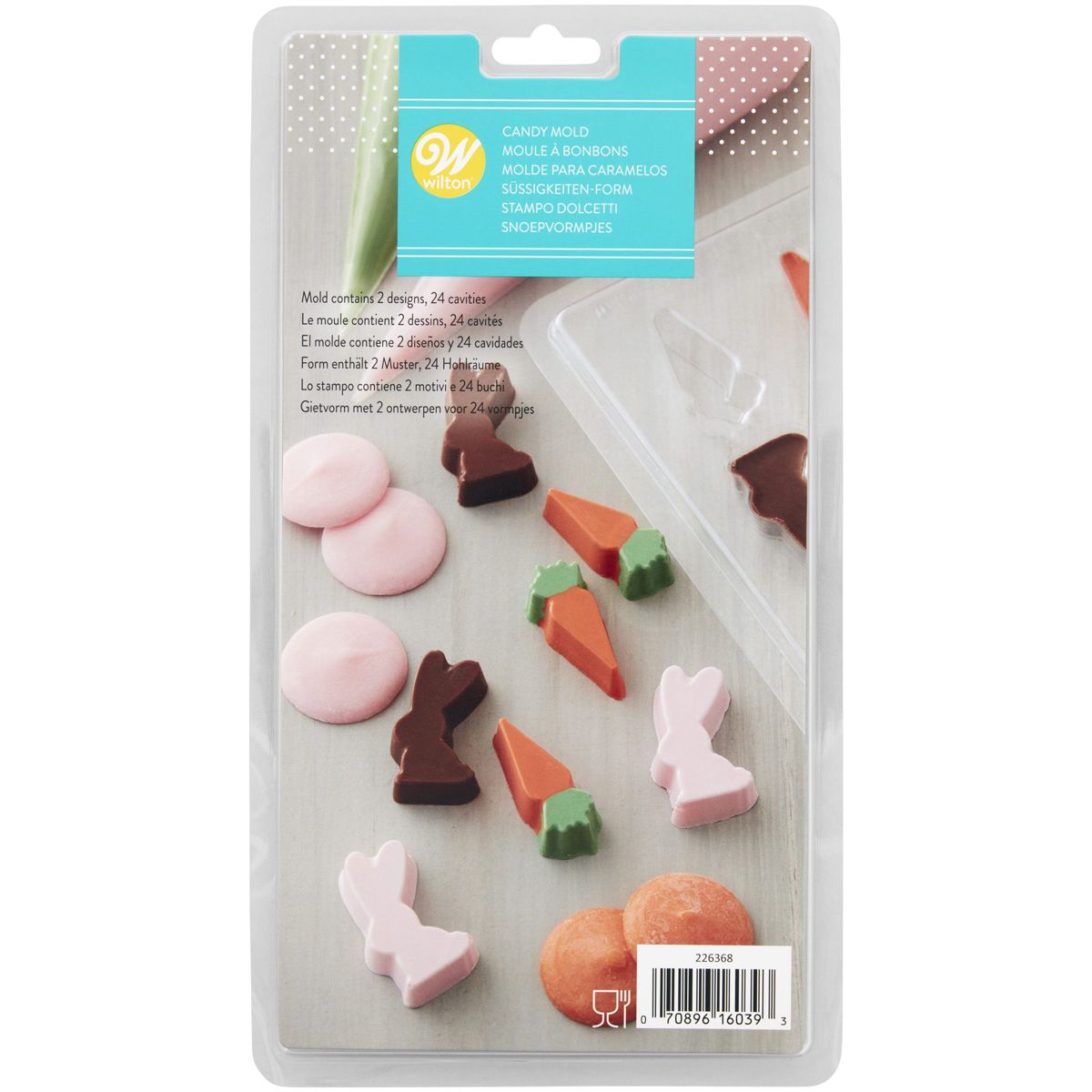 Wilton Candy Mould Mini Bunny & Carrot