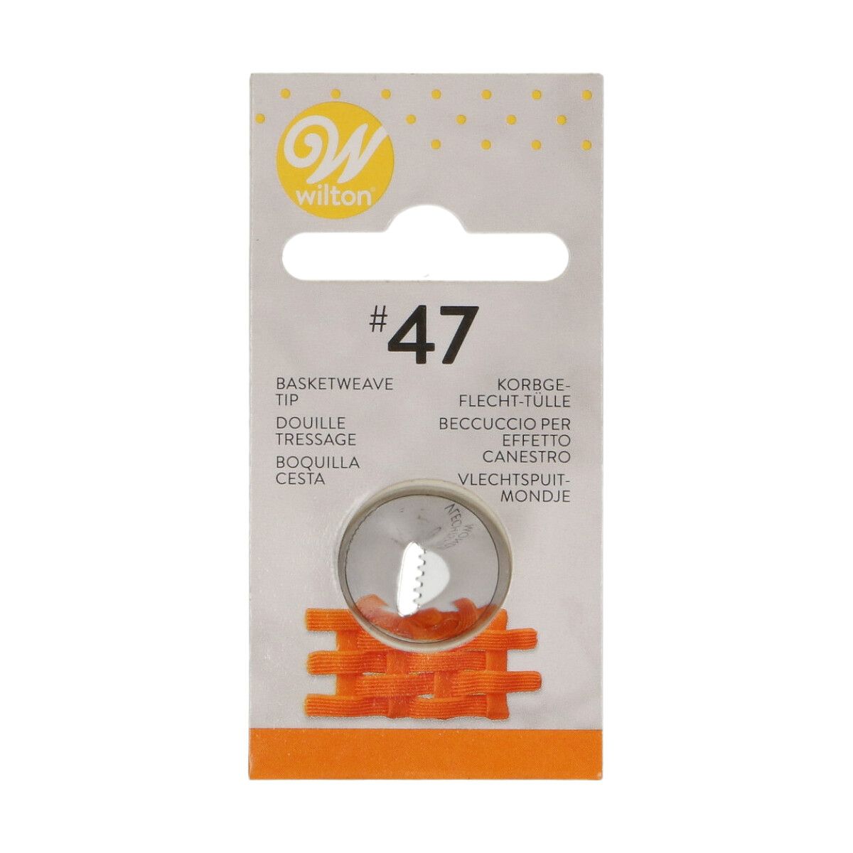 Wilton Decorating Tip #047 Basket Weave Carded