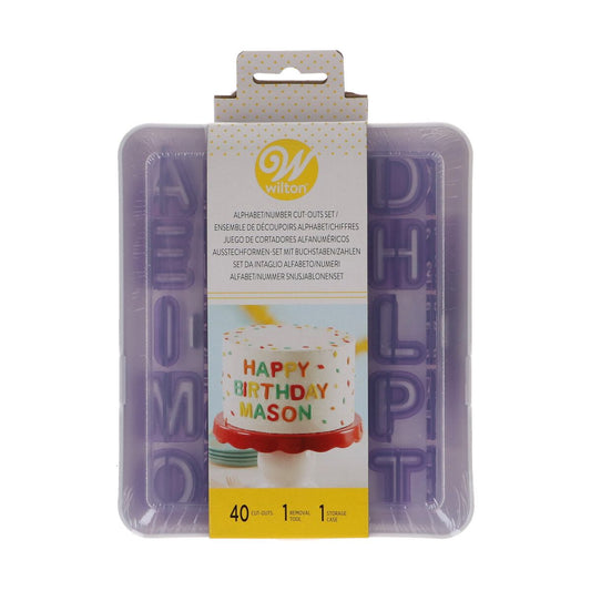 Wilton Cut-Outs -Alphabet & Numbers- Set