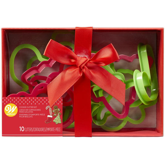 Wilton Plastic Cookie Cutter Christmas Set/10
