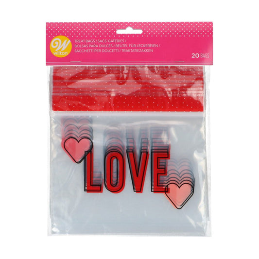 Wilton Resealable Treat Bags Love pk/20