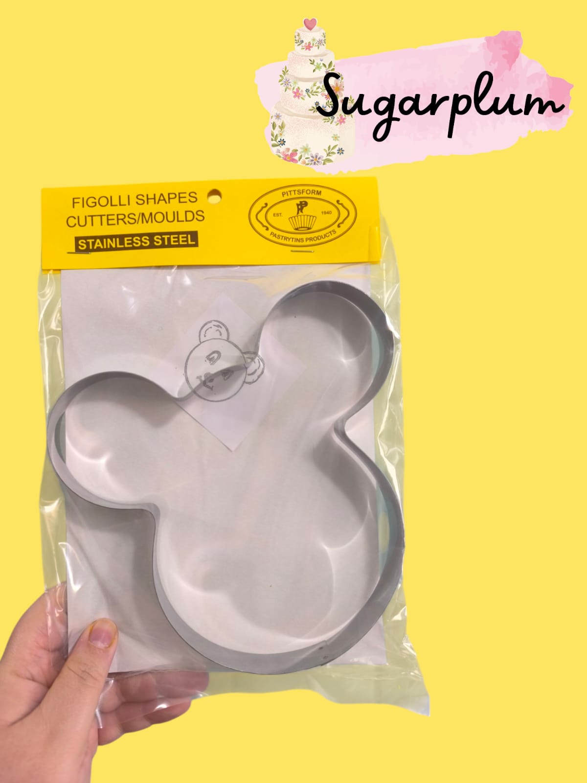 Figolli Cutter Large - Bear/Mickey