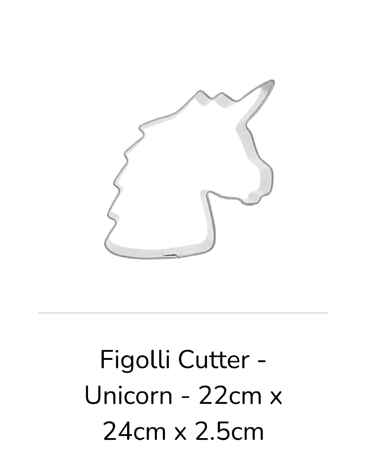Figolli Cutter Large - Unicorn