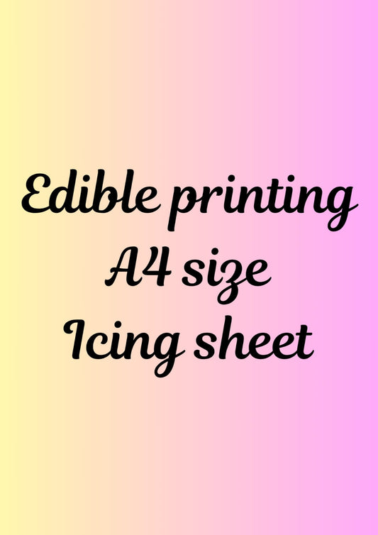 Edible Print A4 Icing Sheet