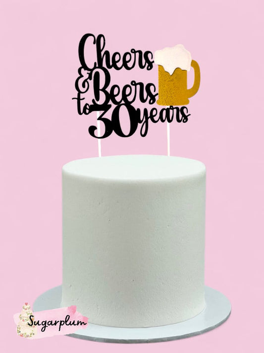 Cheers Personalised Cake Topper