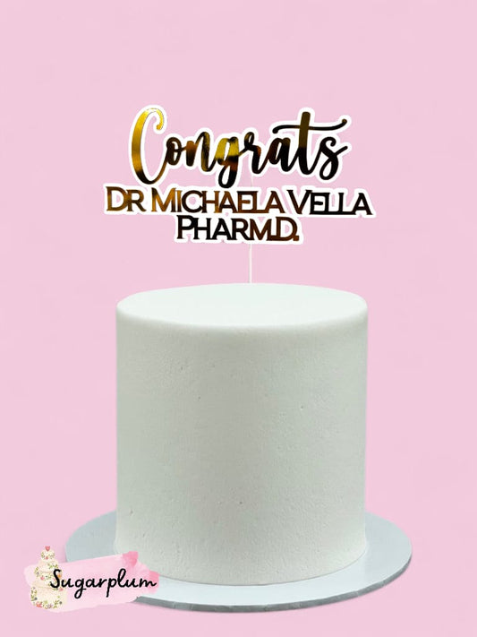 Graduation Personalised Cake Topper