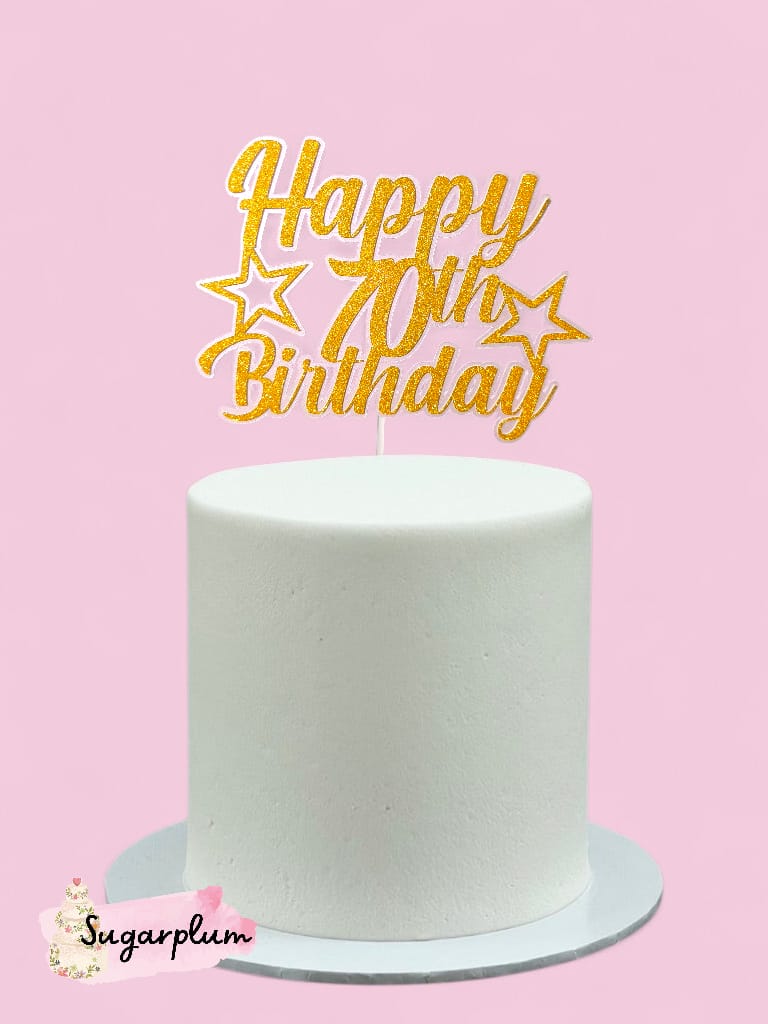 Happy Birthday Personalised Cake Topper