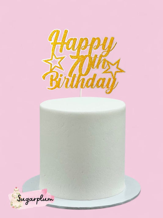 Happy Birthday Personalised Cake Topper