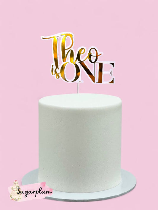 One Personalised Cake Topper