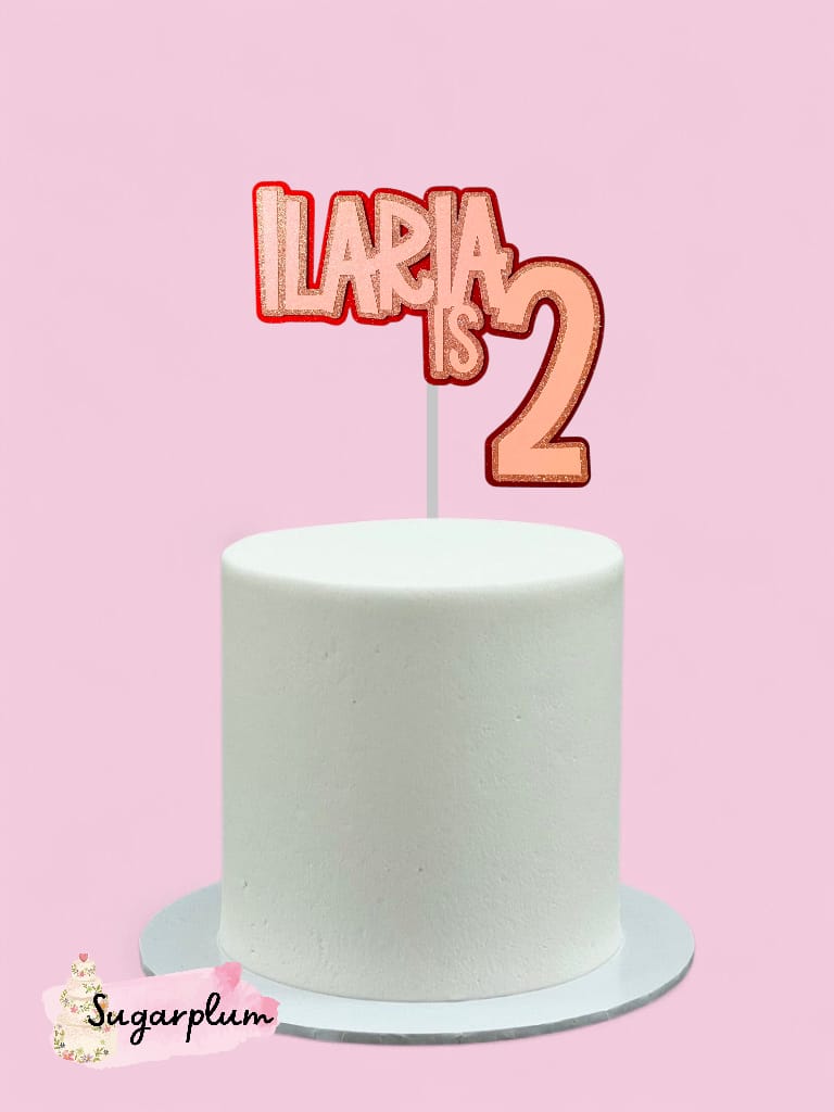 Triple Layered Personalised Cake Topper
