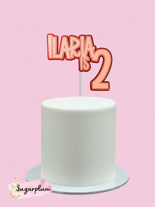 Triple Layered Personalised Cake Topper