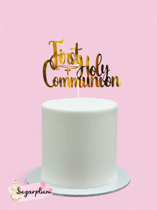 First Holy Communion Cake Topper