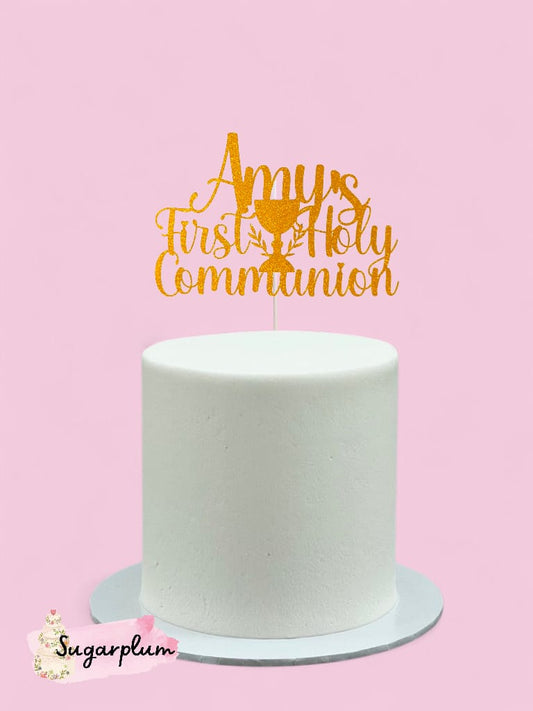 First Holy Communion Personalised Cake Topper