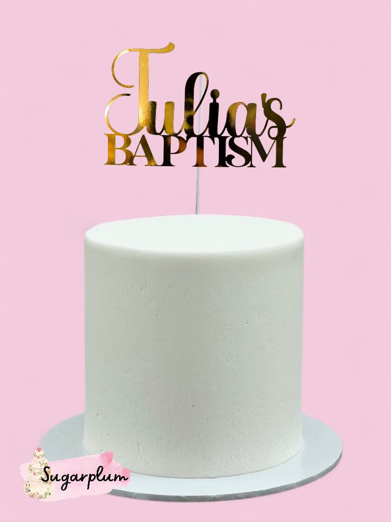 Baptism Personalised Cake Topper