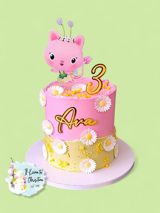 Gabby's Dollhouse Set of 3 Personalised Cake Topper