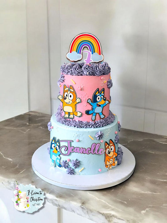 Bluey Set of 7 Personalised Cake Topper