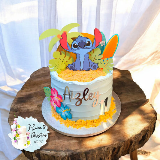Stitch Set of 15 Personalised Cake Topper