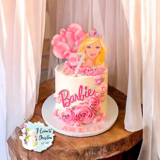 Barbie Set of 4 Personalised Cake Topper (Copy)
