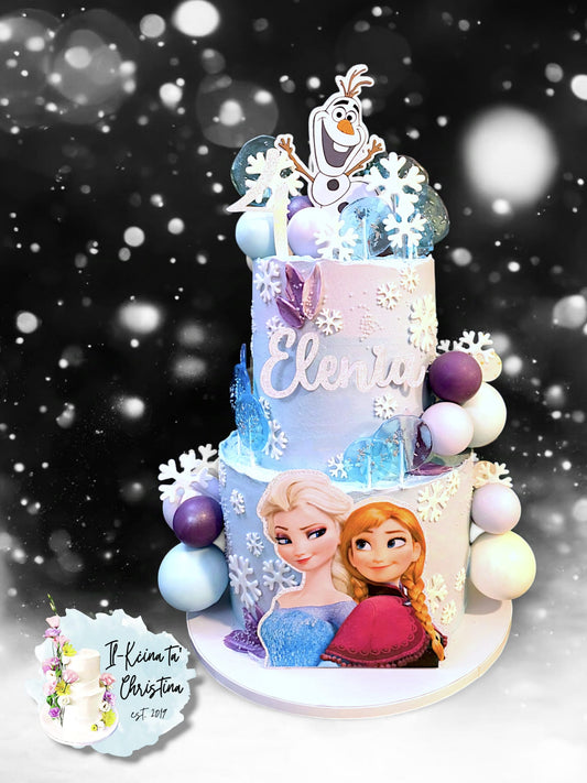 Frozen Set of 4 Personalised Cake Topper