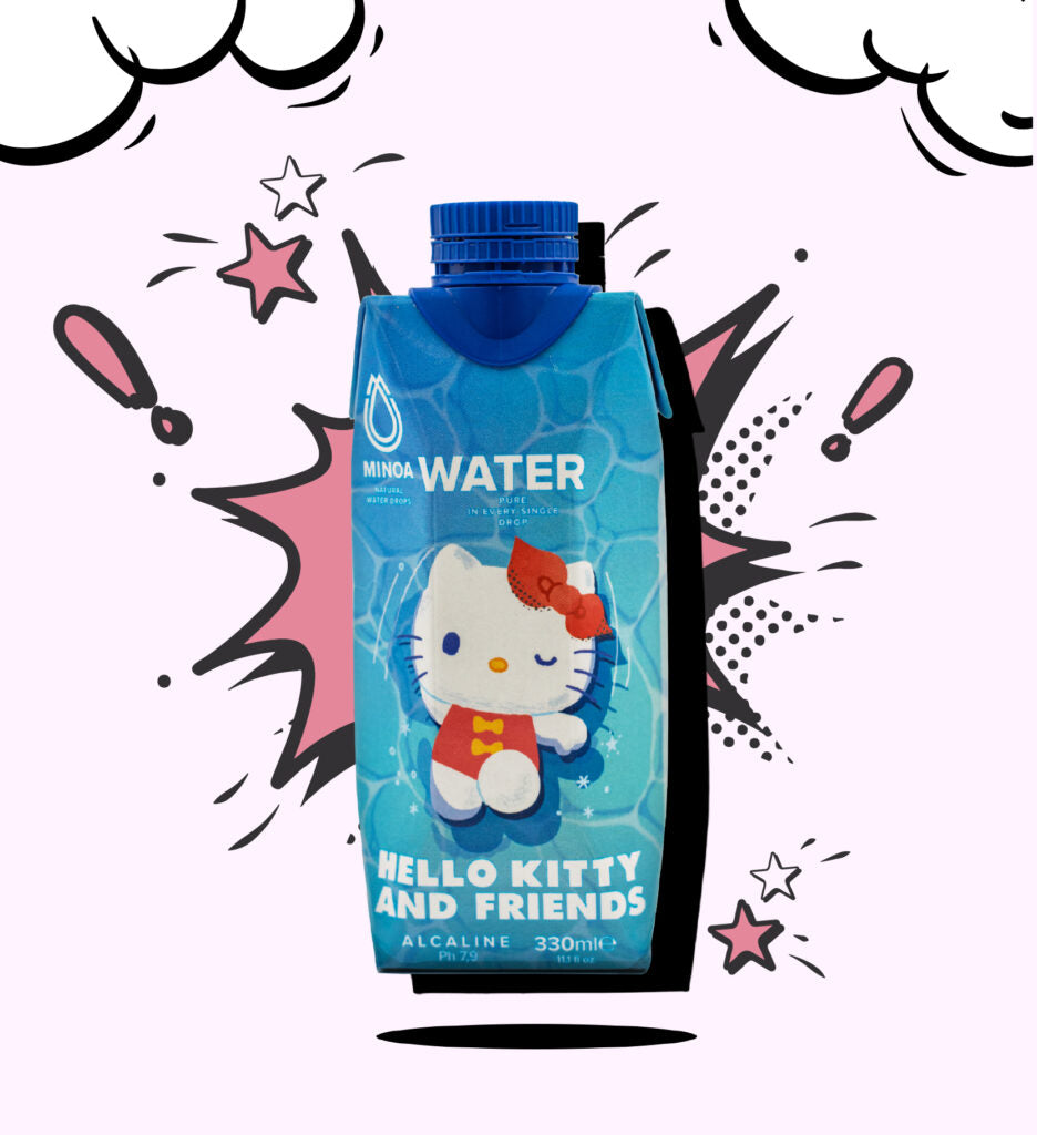 Minoa Water 330ml - Hello Kitty