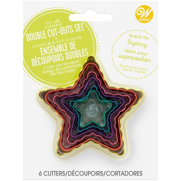 Wilton Double-sided Cutters Star Set/6