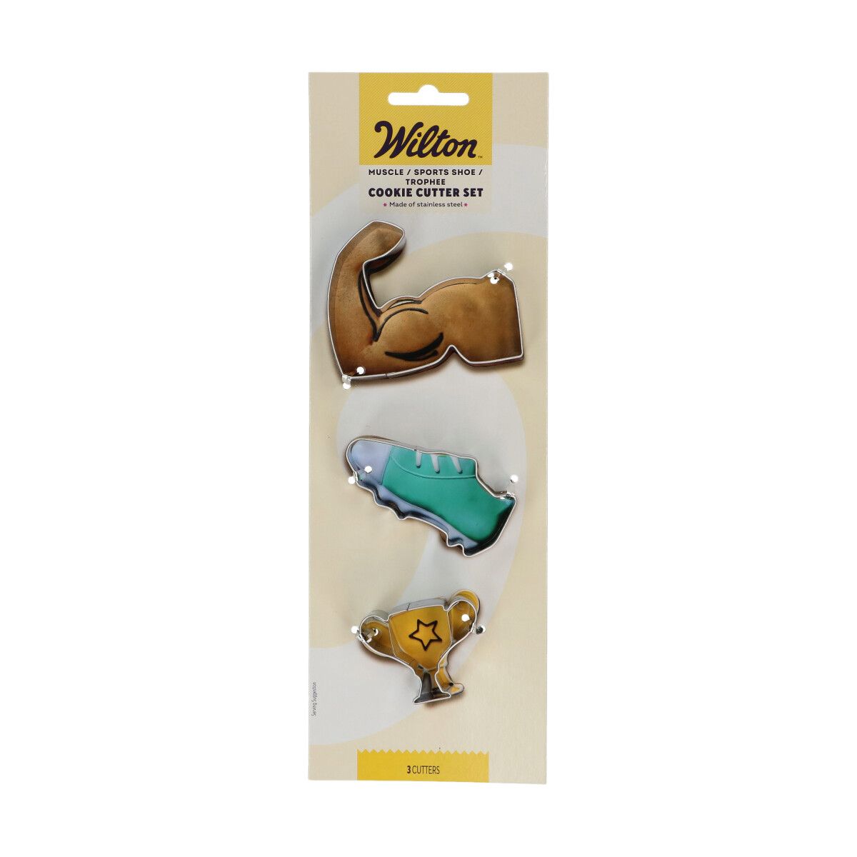 Wilton Cookie Cutter Muscle - Sports Shoe - Trophee set/3