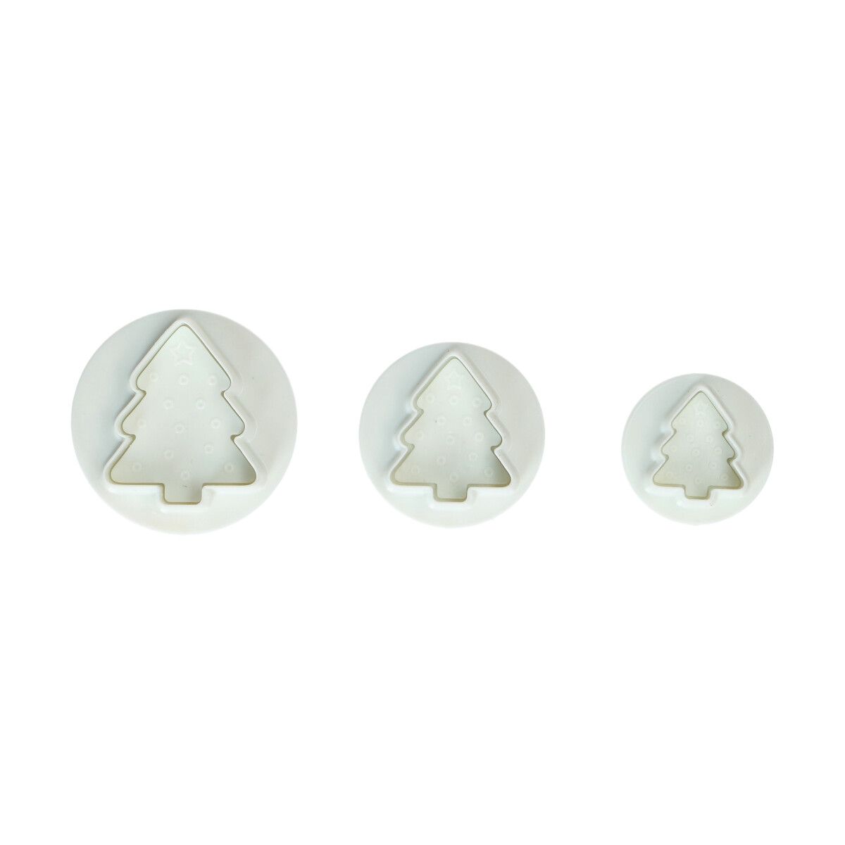 Wilton Plunger Cutter Christmas Tree set/3