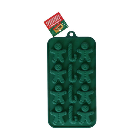 Wilton Silicone Mould Gingerman/Candy Cane