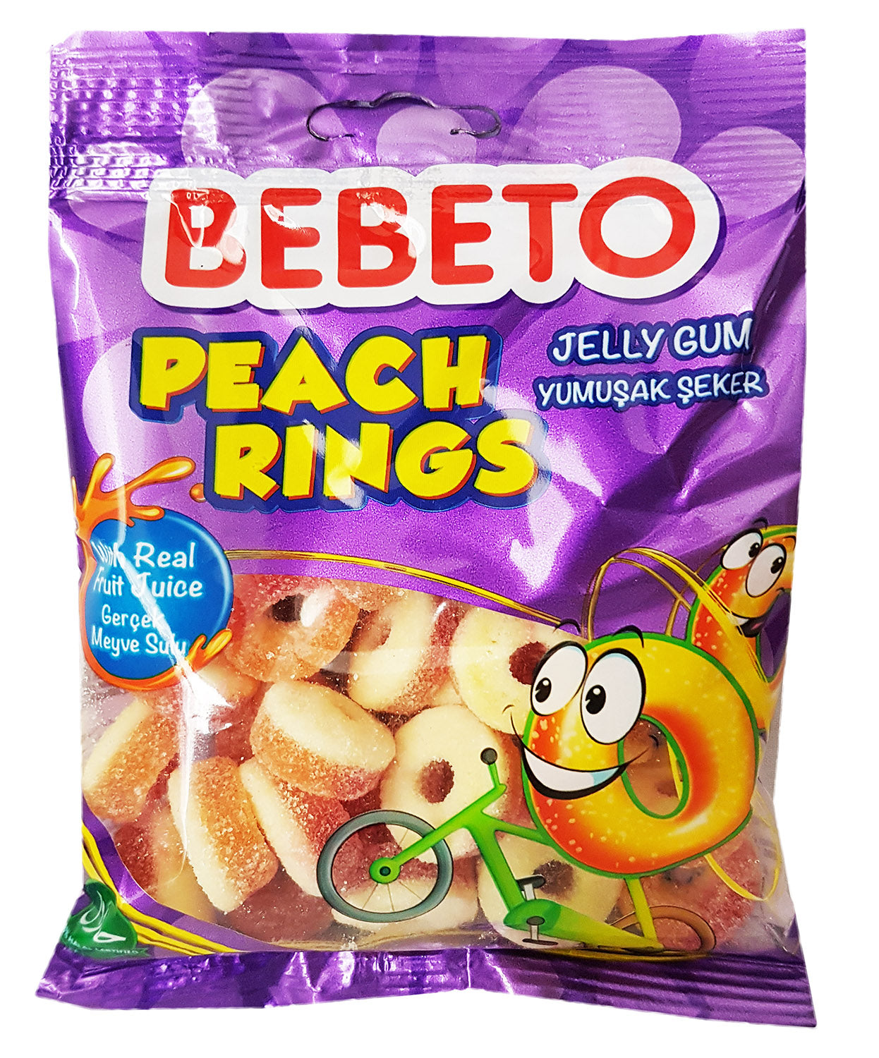 Bebeto Peach Rings 80g