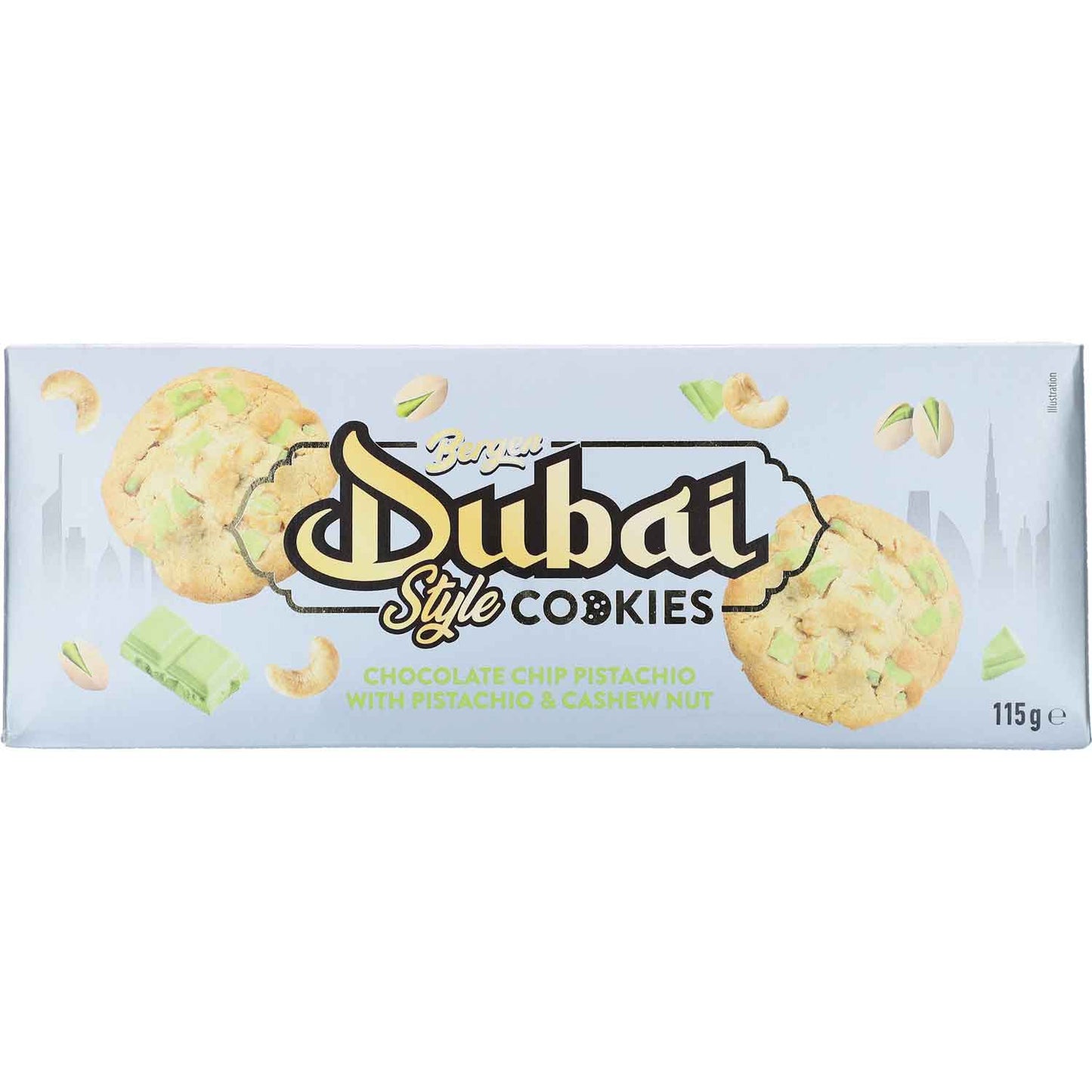 Dubai Style Cookies Choc Chip Pistachio with Cashew Nuts