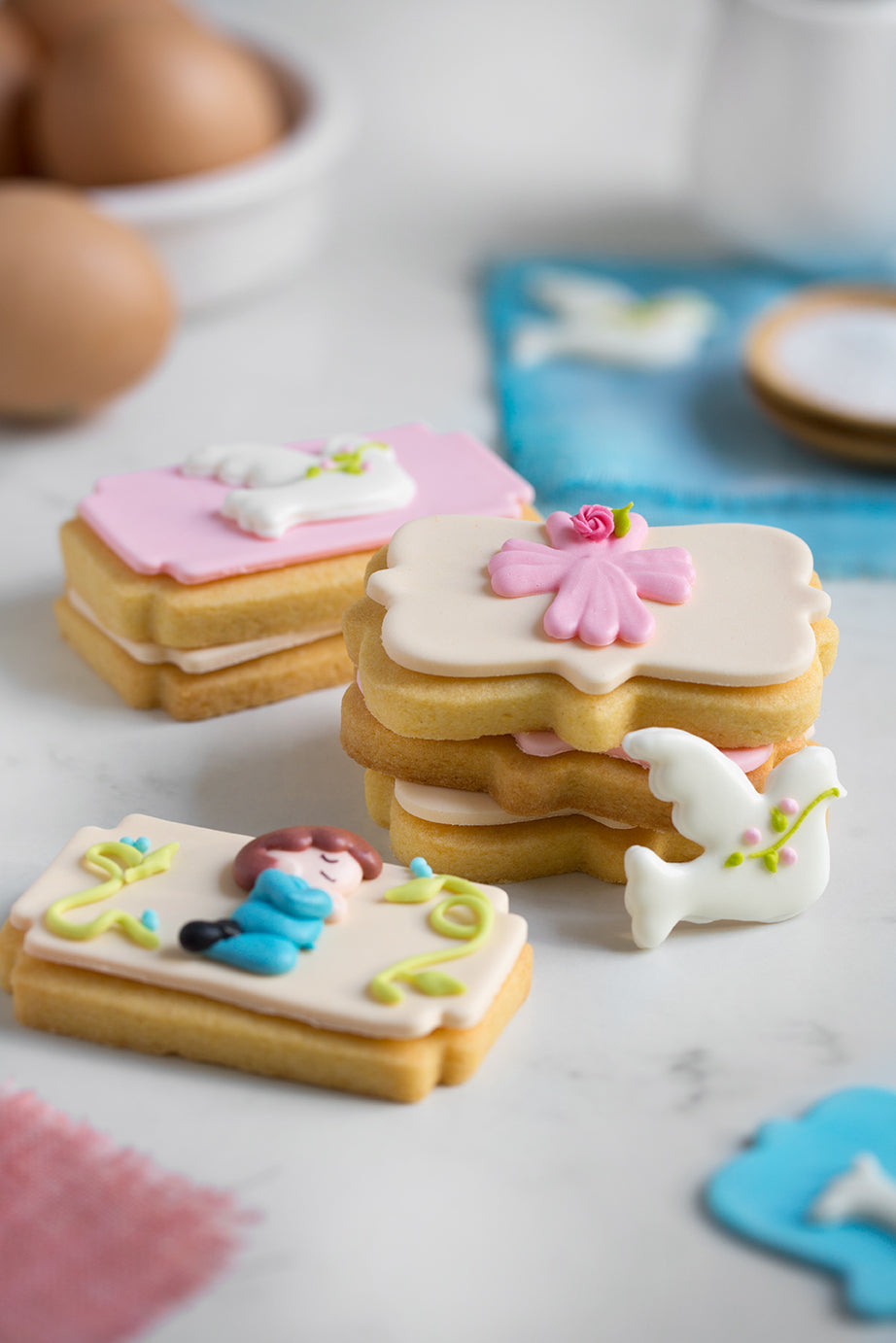 Decora First Holy Communion Sugar Decorations - Boy