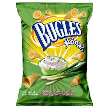 Bugles Crispy Sour Cream & Onion 130g
