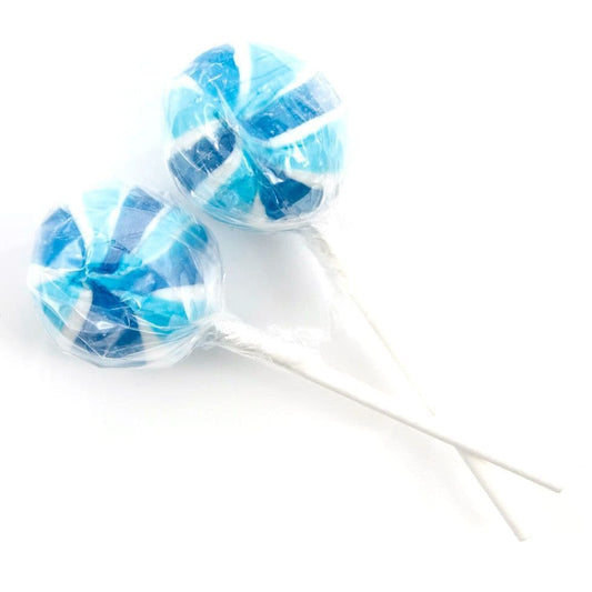 Striped Blueberry Lolly