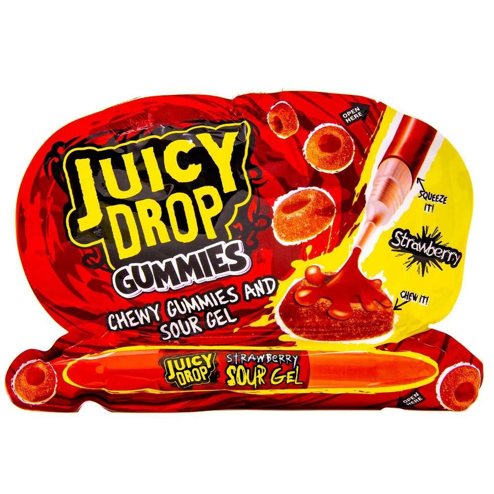 Juicy Drop Gummies & Sour Gel Strawberry