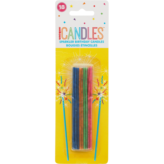 Unique Candles Sparkler Mixed x18