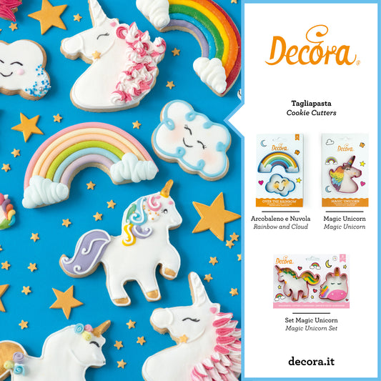 Decora Rainbow & Cloud Cookie Cutters