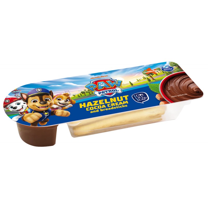 Paw Patrol Chocolate Spread with Breadsticks 25g