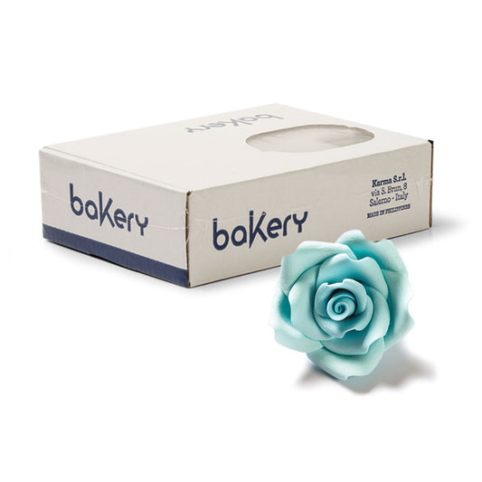 Decora Large Sugar Rose - Light Blue