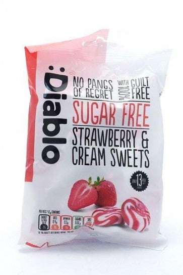 Diablo Sugar Free Strawberry ane Cream Sweets