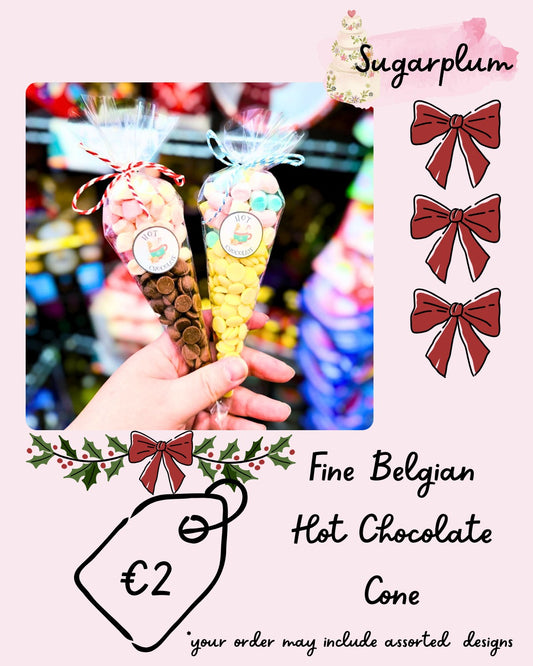 Belgian Chocolate Hot Chocolate Cone