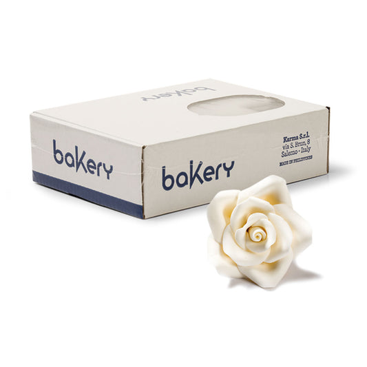 Decora Large Sugar Rose - White