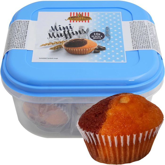 Meister Moulin Mini Muffins - x10 Black and White