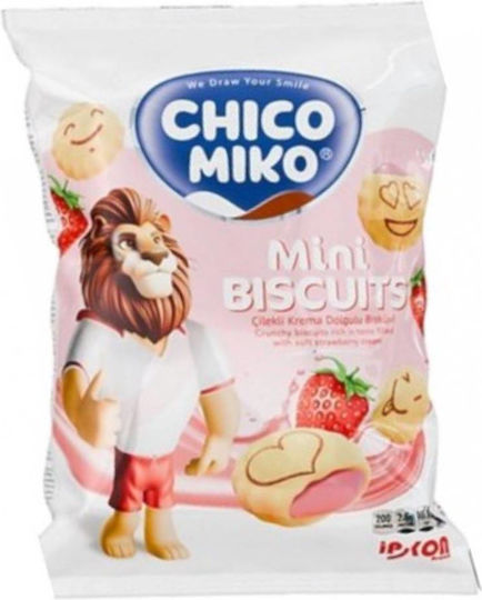 [3 PACKS FOR €1] Chico Miko Mini Biscuits Strawberry 30g